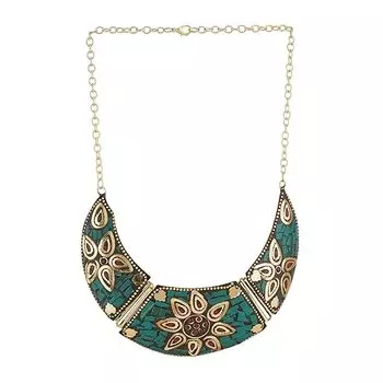 Модное новейшее стильное традиционное тибетское ожерелье с подвеской, эстетические украшения для женщин