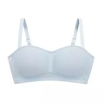 Модное новое нижнее белье для девочек, одно слово, плечо, нижнее белье для девочек 70 серый