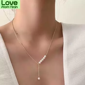 Модное очаровательное жемчужное красивое женское ожерелье, новое темпераментное колье, ожерелье, ювелирные изделия оптом