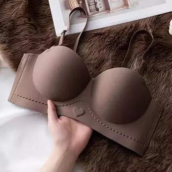 Модное оригинальное бесшовное нижнее белье, женское большое цельное трехмерное пленочное топ без бретелек, невидимый нескользящий чехол для бюстгальтера 70B