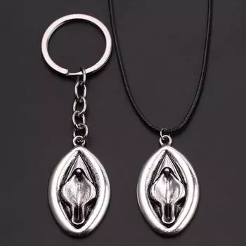 Модное открытое женское генитальное ожерелье, кулон, древнее серебро, цвет 2,5*3,9 см, ожерелье из сплава, ювелирные аксессуары, подарок