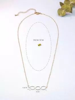 Модное овальное круглое ожерелье женский темперамент универсальный кулон нишевый дизайн осенние и зимние украшения