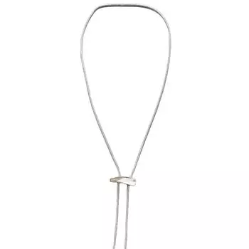 Модное ожерелье-цепочка с пулл-цепочкой, регулируемая длина, цепочка для ожерелья, сплавная текстура, подарок для любителей моды серебряный