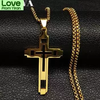 Модное ожерелье-чокер из нержавеющей стали для мужчин, золотого и серебряного цвета, ювелирное ожерелье, ожерелье Largos N1173s02