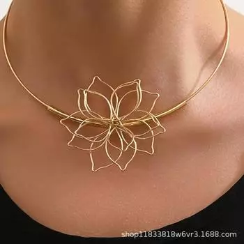 Модное ожерелье для женщин Дамы золотой