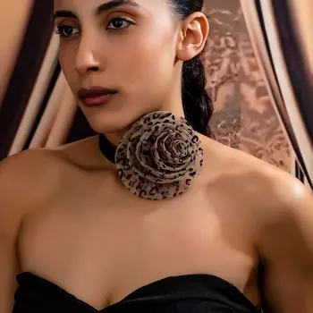 Модное ожерелье для женских украшений коричневый