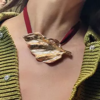 Модное ожерелье для женских украшений красный