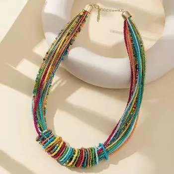 Модное ожерелье для женских украшений разноцветный