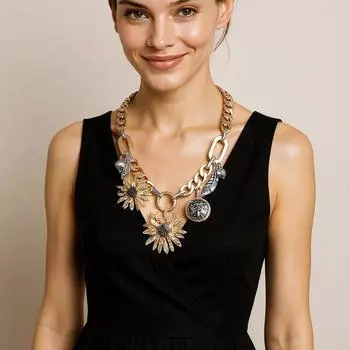 Модное ожерелье для женских украшений золотой