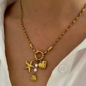 Модное ожерелье для женских украшений золотой