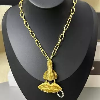 Модное ожерелье для женских украшений золотой