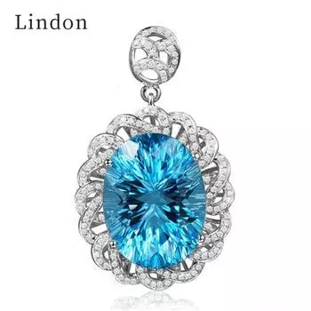 Модное ожерелье Lindon для женщин, подвески с цирконом, ювелирные украшения, подарки для свадебной вечеринки