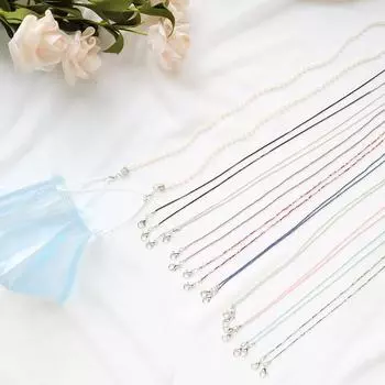 Модное ожерелье, модный держатель для очков, ремешок для маски, шнур для очков, модная цепочка для маски, женская удобная подвесная веревка 2022 года, новая цепочка на шею 11