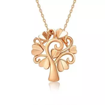 Модное ожерелье, простое ожерелье в форме рождественской елки, женское элегантное и щедрое ожерелье с подвеской для женщин розового золота