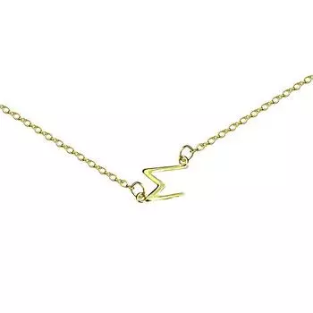 Модное ожерелье с буквой М для женщин, универсальное и нишевое, высококачественный цепочный аксессуар на ключицу