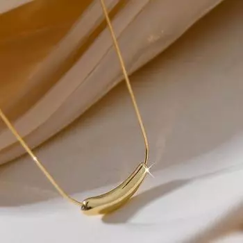 Модное ожерелье с подвеской для девочек, маленькое изысканное металлическое регулируемое женское ожерелье на ключице, ювелирное изделие в подарок золотой