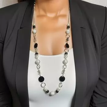 Модное ожерелье с подвеской для женщин чёрный