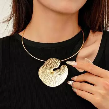 Модное ожерелье с подвеской для женщин золотой