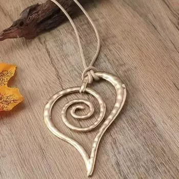 Модное ожерелье с подвеской для женщин золотой