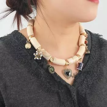 Модное ожерелье с подвеской для женщин бежевый