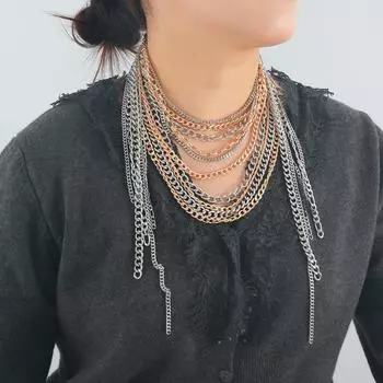 Модное ожерелье с подвеской для женщин серебряный