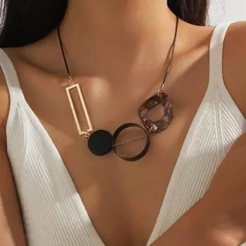 Модное ожерелье с подвеской для женщин чёрный