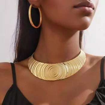 Модное ожерелье с подвеской для женского комплекта ювелирных изделий золотой