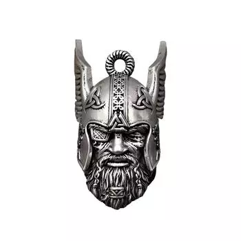 Модное ожерелье с подвеской Punk Champion - стильные и прочные украшения для мужчин Изысканное ожерелье с колокольчиком Punk Champion для мужчин