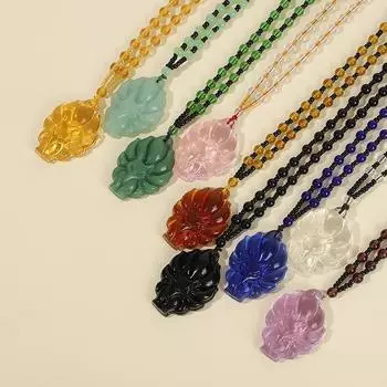 Модное ожерелье с подвеской в виде лисы, китайский амулет, ожерелье с девятихвостой лисой, универсальная мужская и женская длинная цепочка для свитера, ювелирное изделие синий