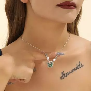 Модное ожерелье с подвеской в виде бабочки из бисера для женщин, простое регулируемое ожерелье с бабочкой, подарок на вечеринку