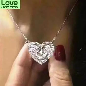 Модное ожерелье с подвеской в виде сердечка из кристаллов для женщин, аксессуары для воротника, минималистичные украшения для вечеринок, колье Dz118