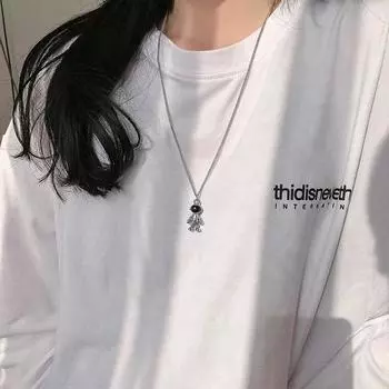 Модное ожерелье с подвеской в виде астронавта из стерлингового серебра 925 пробы, ожерелье с подвеской в виде астронавта, индивидуальные ювелирные изделия, аксессуары, подарок на годовщину 45cm