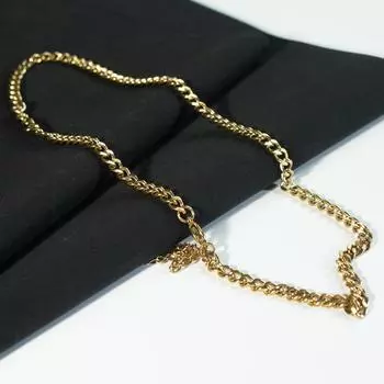 Модное ожерелье с табличкой из нержавеющей стали 18-каратного золота 2024 года, ожерелье из нержавеющей стали жёлтый