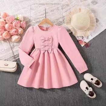 Модное платье для девочек, летнее детское розовое платье принцессы 90cm персиковый