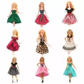 Модное платье для куклы 11,5 дюймов, одежда для куклы 1:6 нарядов для кукол BJD 1/6, аксессуары для кукольного домика, игрушки для детей, подарки кадмия зеленый