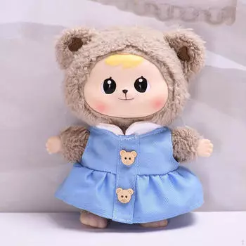 Модное платье для куклы, костюм, милая одежда, аксессуар для медведя для кукол 15 см 17 см для девочек