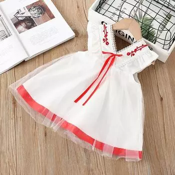 Модное платье для маленьких девочек, детское пышное сетчатое платье XXL тёмно-синий