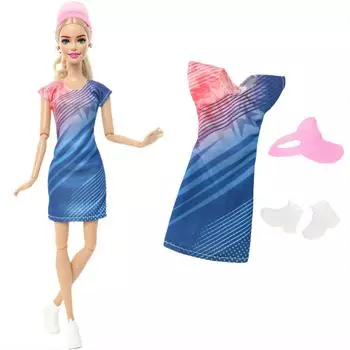 Модное платье и аксессуары для куклы Барби 11,5 кукла-девочка мини-платье с милой короной сумочка туфли сапоги детская игрушка подарок
