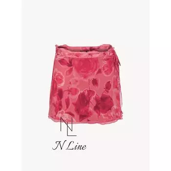 Модное платье прямого кроя Realisationpar 24 с новым принтом, без рукавов, с открытой спиной, шелковое платье-халтер на бретелях Short Skirt S