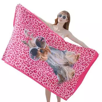 Модное пляжное полотенце для взрослых из ультратонкого волокна с принтом из полиэстера, мягкое и впитывающее большое банное полотенце 180*100cm