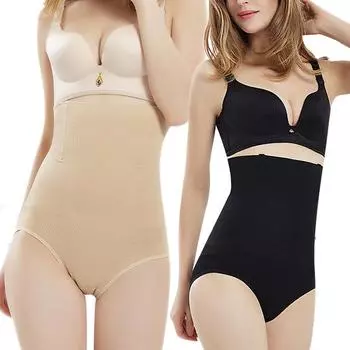 Модное популярное нижнее белье унисекс, бесшовное, дышащее, для похудения, с высокой талией, горячая распродажа, 1 шт., женские трусики-корректор, высококачественные утягивающие трусики XL/2XL телесный