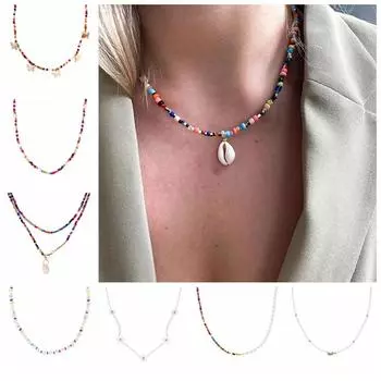 Модное простое стильное персонализированное элегантное ожерелье с подвеской, невидимая цепочка, цепочка для свитера 1