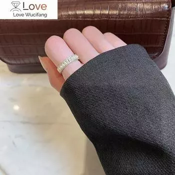 Модное простое жемчужное кольцо для женщин из Южной Кореи, изысканное ювелирное украшение, студенческое кольцо на указательный палец, подарок для подруги