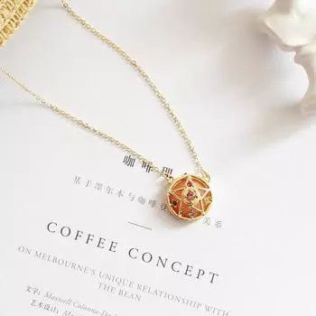 Модное простое женское ожерелье, трехмерное металлическое круглое звездное ожерелье со стразами и драгоценными камнями, модное ювелирное изделие, подарок для женщин золотой