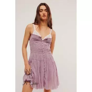 Модное прямое платье-майка Free People 24 в стиле ретро, белое, сексуальное, эластичное, облегающее, с неровным подолом Pink L