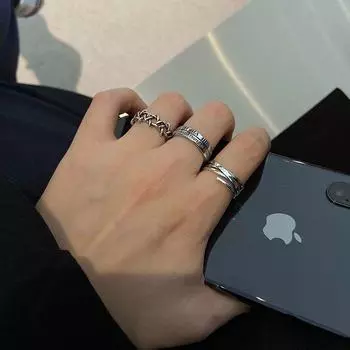 Модное ретро-кольцо унисекс с римскими цифрами для указательного пальца Japanese braided