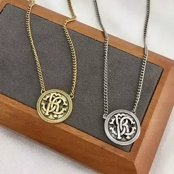 Бренд Mihmily - винтажное круглое ожерелье со змеей в стиле панк-рок, приносит удачу золотой