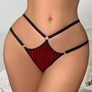 Модное сексуальное интересное нижнее белье, полые трусики-стринги S