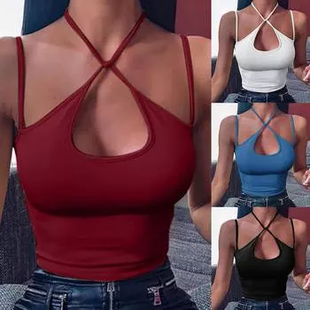 Модное сексуальное нижнее белье без рукавов с перекрытием и крестиком на слинге XL красный