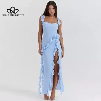 Модное сексуальное платье с разрезом, вечернее платье, праздничное платье, повседневное платье, повседневное коктейльное платье S красный